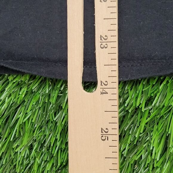 NIKE Center-Check Shirt Womens XL 22x24 Black Just-Do-it - Picture 13 of 13